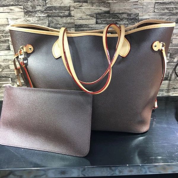 

excellent quality neverful bag women shopping bag monogrom never shoulder canvas leather full handbags mmgm