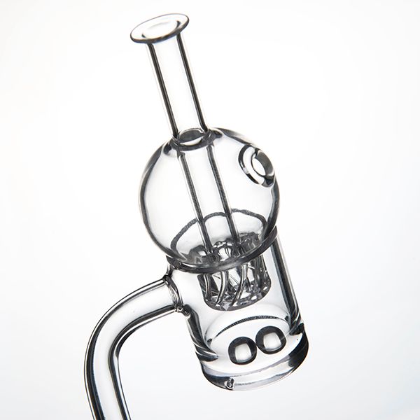 Acessórios para fumar 25mm quartzo banger com ciclone riptide carb tampão 2 grânulos definidos para venda para vendedora Bongo Dab Rigs de petróleo SKGA619 + SKGA678 + SKGA697-Q-2