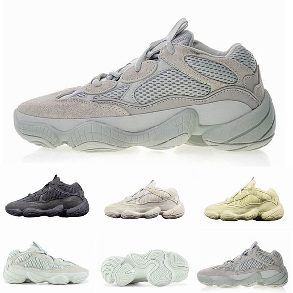 

new wave runner kanye west 500 blush desert rat blush utility black salt super moon yellow running shoes mens women sneaker sports shoes, White;red
