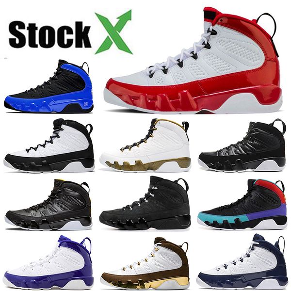 

air jordan retro 9s jumpman basketball shoes 9 for mens gym red racer blue luxury designer sneakers youth boys 7-13, White;red