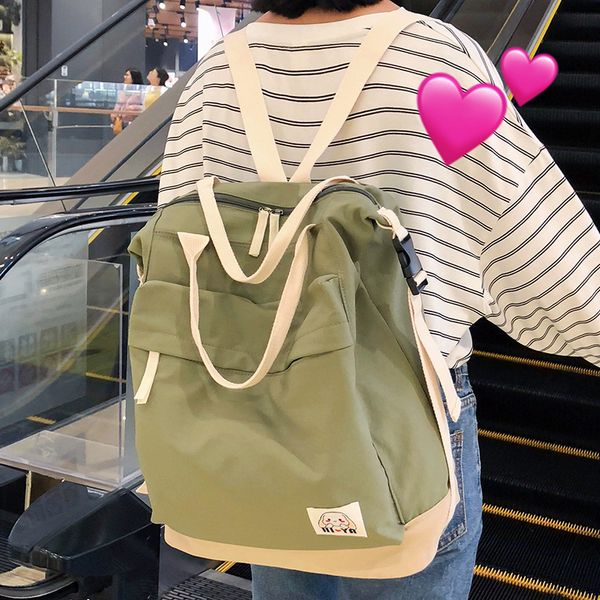 

multifunction backpack women waterproof nylon school bag for teenage girl harajuku cute backpack kawaii lady fashion bag mochila