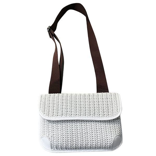 

straw shoulder bag for women straw waist chest bags summer rattan bags handmade woven beach crossbody messenger bag pack