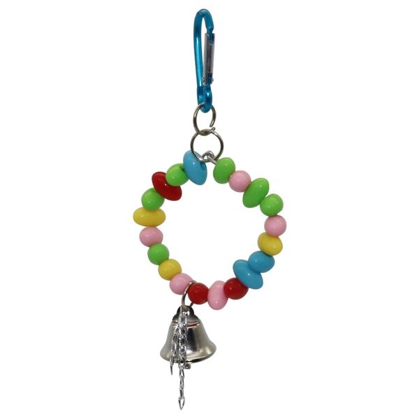 

balancing bird toy parrot swing metal ring bird toys bell parrot toys parrot swing parakeet bird toys cage accessories 2 pcs