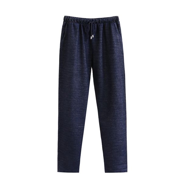 

women's jeans lady spring summer women harem pants female stretch knitting denim trousers plus size fashion slim x204, Blue