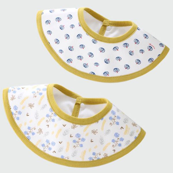 

baby bibs set newborn burp cloths baby care scarf saliva infant bibs waterproof 360 cotton toddler printing 2pcs/set wht018