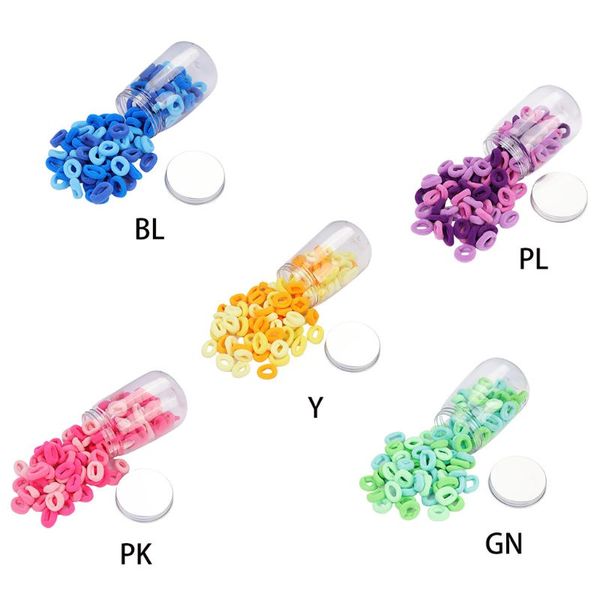 

hair accessories 100pcs kids girls no-damage ties bright candy color seamless rubber band elastic ponytail holders rope with storage box, Slivery;white