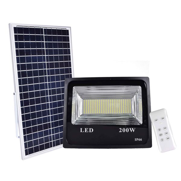 

Edi on2011 200w olar led flood light with light en or olar floodlight potlight treet light with remote control warm white light