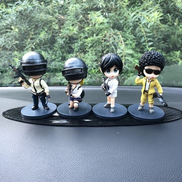 

not thing 4pcs car q version eat chicken game car ornaments decoration animal very cool styling gift for friend