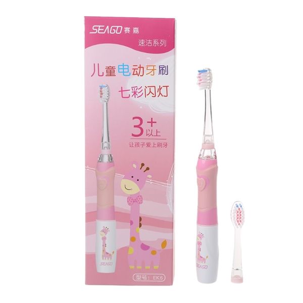 

seago family electric toothbrush for kids waterproof replaceable smart timer u1je