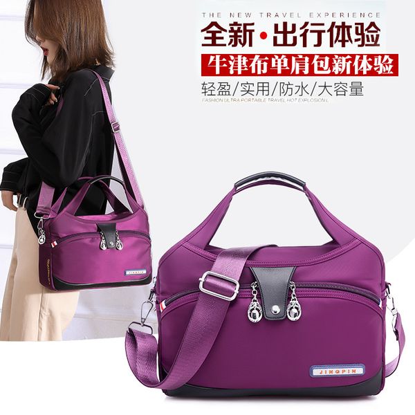 

2019 new fashion oxford large capacity shoulder bag ladies casual lightweight outdoor travel portable messenger bag