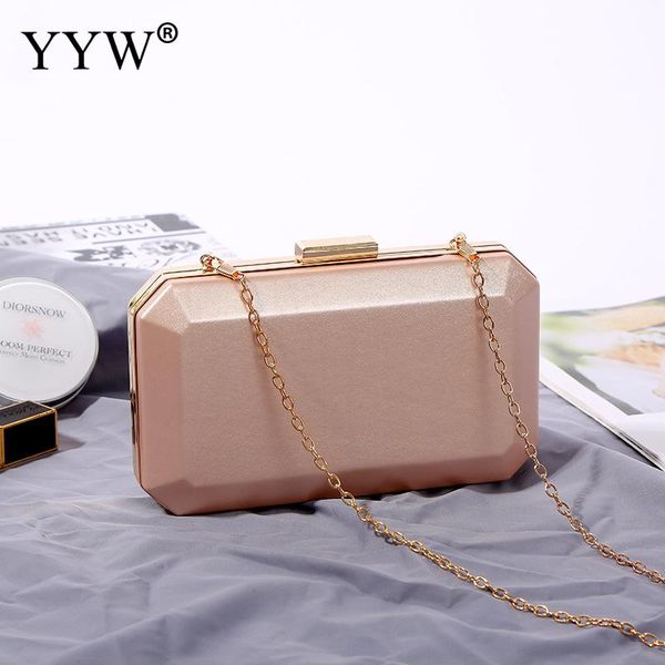 

women handbag evening bags for party new women chain box bag messenger purse 2019 shoulder bag ladies fashion gold clutch