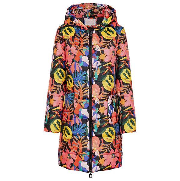 

женщины теплые зимы длинные пальто с капюшоном плюс размер femme parka женщины зимних карманы casual solid hooded верхняя одежда zip up top, Black