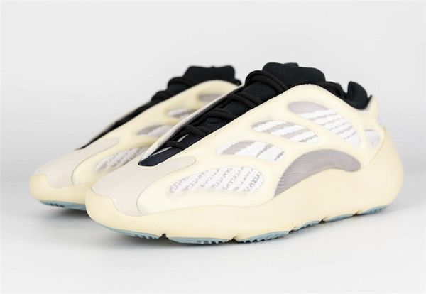 

2020 est originals 700 v3 azael kanye west glow in the dark fw4980 white running shoes men women authentic sports sneakers with box, Black
