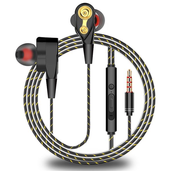 

связанный проволокой наушник профессиональный metal 3.5mm наушники heavy bass hi-fi stereo music earbuds спорт гарнитура для iphone huawei с
