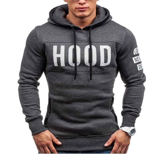 

hoodies men sudaderas hombre hip hop mens brand letter hooded zipper hoodie sweatshirt slim fit men fit, Black