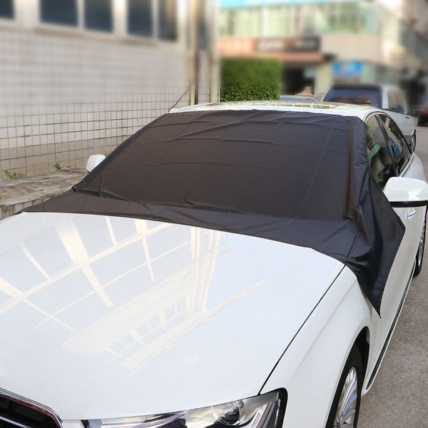 

универсальный лобовое стекло автомобиля снежного покрова вс крышка тарп удалить льда фрост переднего ветрового стекла protecter для автомоби