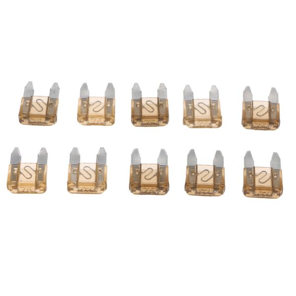 

10pcs mini 7.5a blade fuse brown for car truck replacement