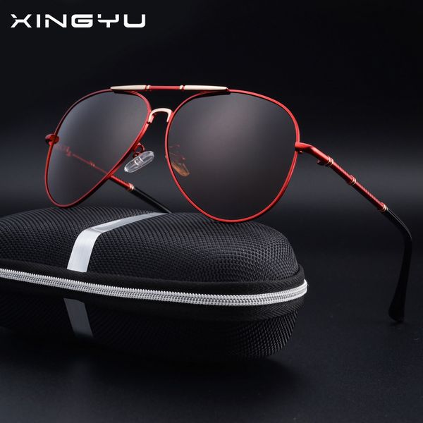 

xingyu brand design classic polarized men sunglasses metal alloy driving outdoor men's sun glasses male eyeglasses mirror uv400, White;black