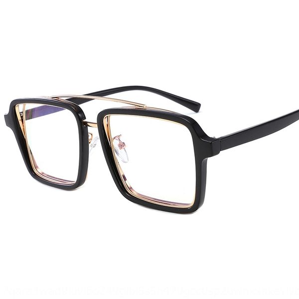 

warm-blooded street dance group new personalized rotating glasses song qian glasses frame trendsetter, Silver