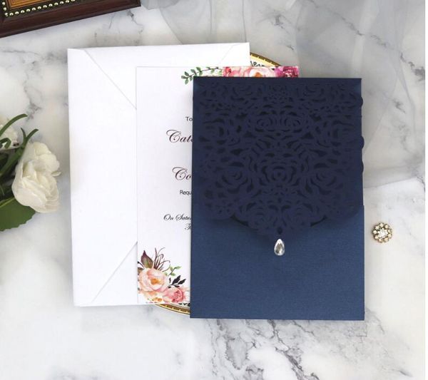 

лазерная резка приглашения на свадьбу наборы 100 пакетов лазерная резка свадебные приглашения для свадьбы день рождения стороны baby shower, Black