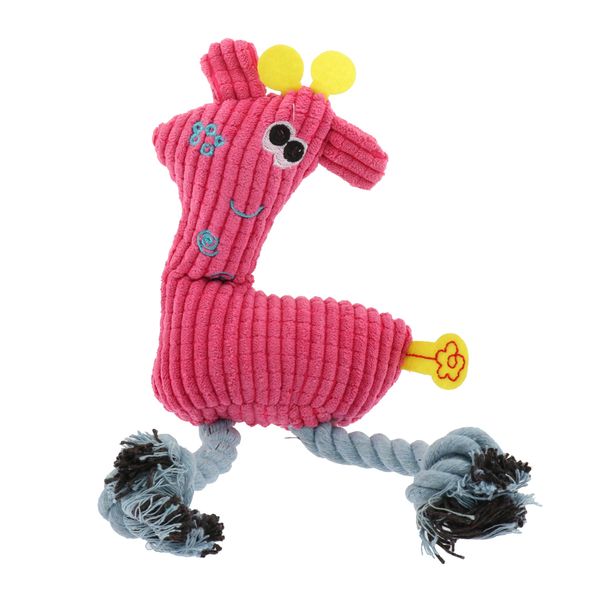 

squeak plush dog cat toy puppy chew toy teeth clean doll ropes toy