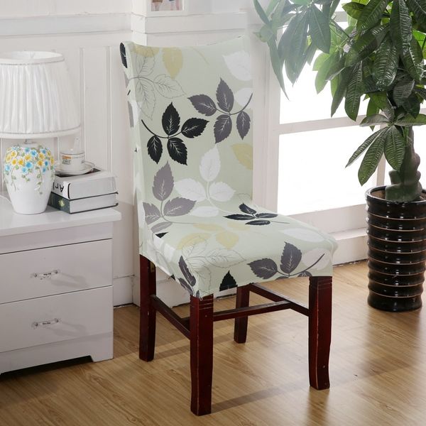 

monily universal spandex elastic stretch chair cover briefly style music note flower fresh leaves cafe durable dining seat cover