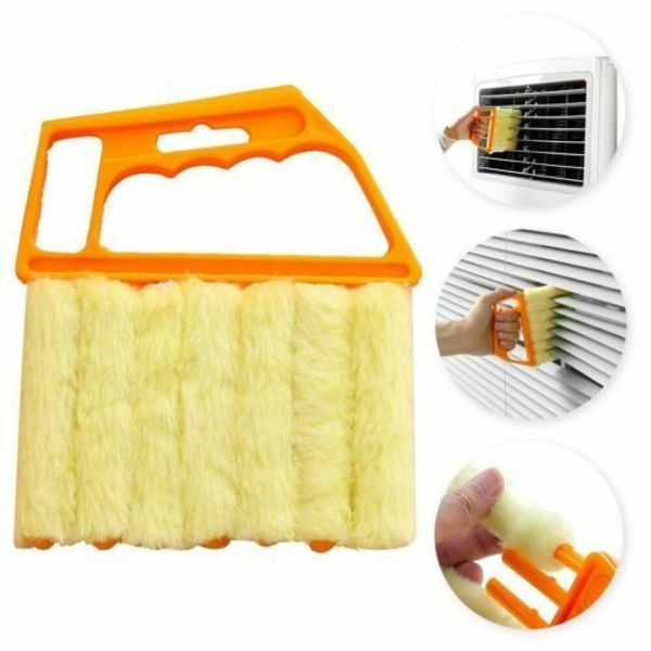 

housekeeping portable venetian blind brush window microfibre cleaner pronged washable duster wet dry effective tools drop shipping