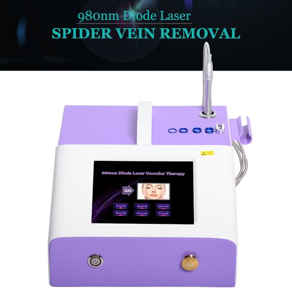 

fractional spider vein removal on legs 980nm diode laser varicose vein surgery face vascular treament spider veins removal laser machine, Black