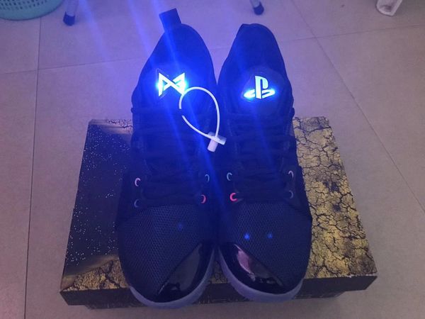 

new lights up pg 2 playstation taurus road master basketball shoes for paul george ii pg2 2s ps athletic sport sneakers size 40-46