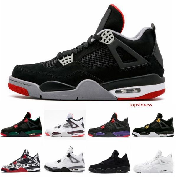 

designer tattoo 4 singles day 4s mens women raptors basketball shoes white cement grey black red bred 4 pale citron sneakers sports shoes