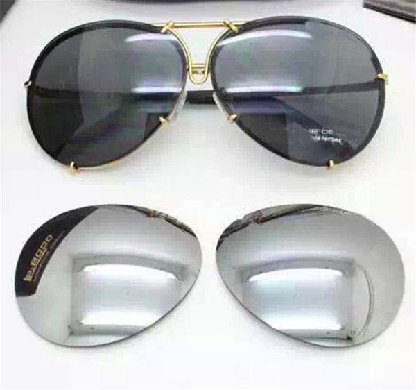 Luxus-Marken-Sonnenbrille, modische ovale Sonnenbrille, UV-Schutz, Linsenbeschichtung, Spiegellinse, rahmenlos, farbplattierter Rahmen, mit Box