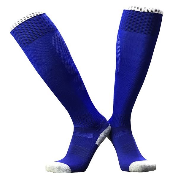 

2019 men women football stockings cycling long soccer socks boys girls thickened cotton sports socks kids youth volleyball rugby socks, Black