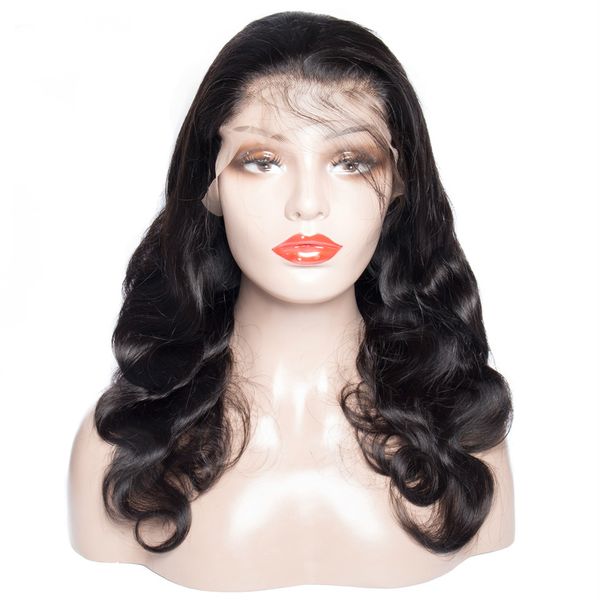 

lace front wig body wave peruvian remy human hair wigs with baby hair 13*5 for black women 150% density ing