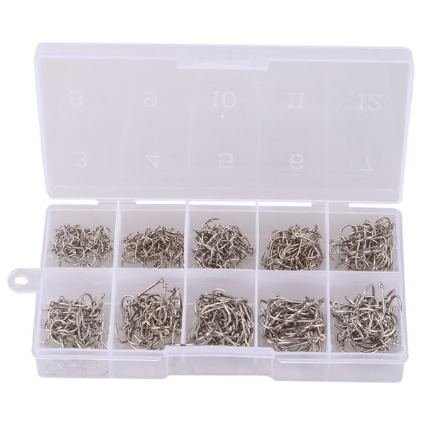 

fishing hooks 500pcs/box high carbon steel mixed size jig hook