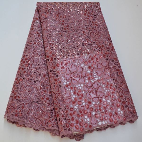 

2020 organza lace fabric fabric with sequins french mesh lace fabrics african tulle for party dress tr8-74, Pink;blue