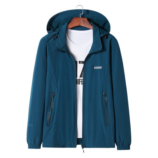 

plus big size 8xl 7xl 6xl softshell waterproof jacket coat men -clothing hooded black casual spring coat male windbreaker, Black;brown