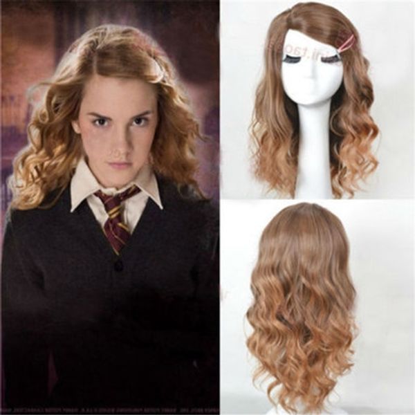 Synthetic Gradient Long Curly Womens Cos Harry Potter Hermione Granger Anime Cosplay Anime Wig Stage Performance Wigs Girl Party Wigs Anime Cosplay Afro Wigs From Qbgyl 17 99 Dhgate Com