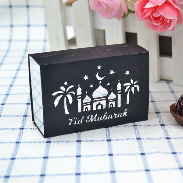 

islamic crescent moon mosque laser cut eid mubarak muslim ramadan gifts box