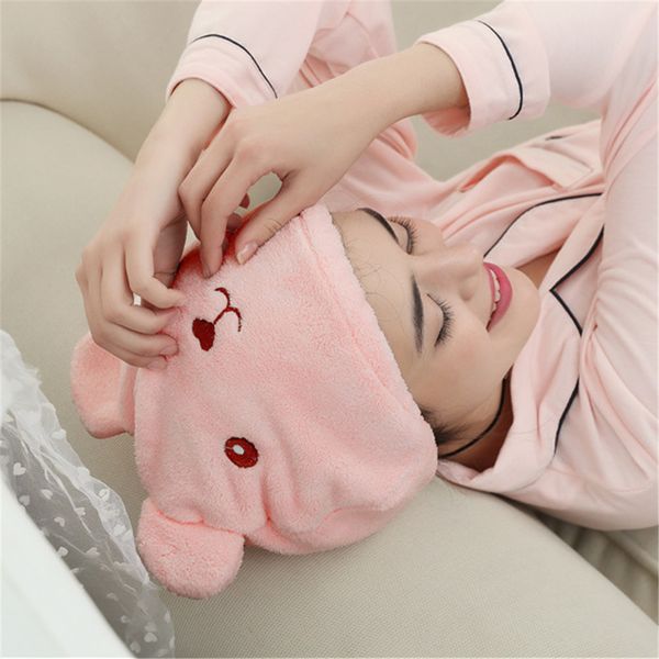 

microfiber hair turban quickly dry hair hat wrapped towel bathing cap dropshipping mar28