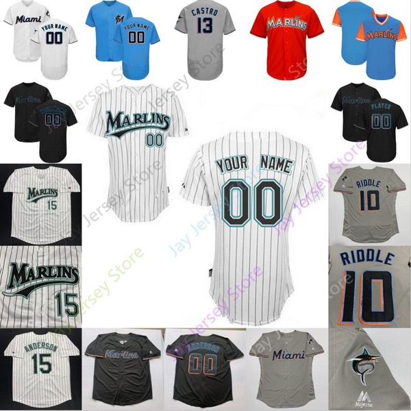 

Miami Florida Marlins Jersey Caleb Smith Trevor Richards Lopez Austin Dean Rosell Herrera Harold Ramirez Alcantara Urena Bryan Holaday Prado
