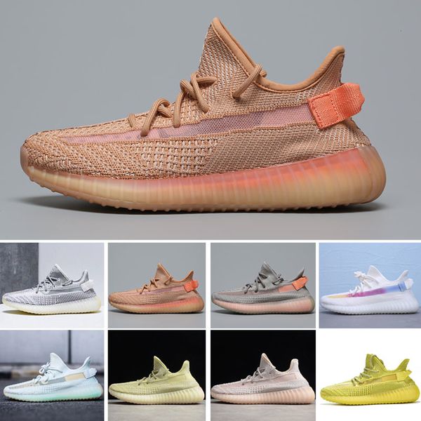 

reflective kanye west antlia synth black reflective gid glow true form clay static men women running shoes zebra designer sneakers