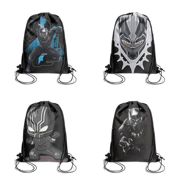 

marvel black panther фильм логотипа paintingfashion спортивного ремень рюкзак, дизайн с умом ограниченного тиража многоразовой струна пакет
