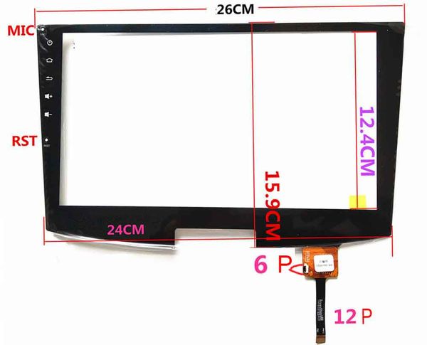 

10.2inch i2c interface capacitive for magotan touch screen for car navigation carpc gt928