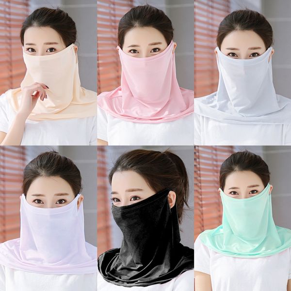 

rreum fashion print face for outdoor active insect-proof hiking scarves mask camping neck scarfs sports fishing masks scarf men women, Black