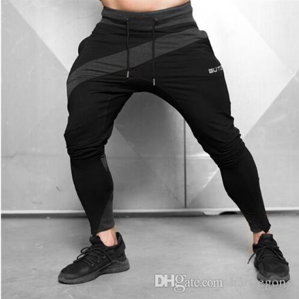 

2019 casual trousers male joggers pants men bodybuilding fitness sweatpants jogger gym training sport pants mens running pants