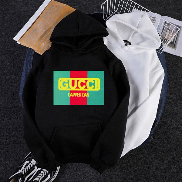 

d34 2020 mens hoodies sweatshirts streetwear long sleeve hooded sweater letter print hip hop pullovers women tracksuit man woman, Black