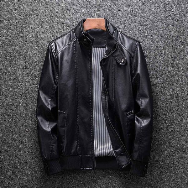 

men leather jacket winter waterproof faux fur coats men leather motorcycle jackets clothing slim stripe black jacket zipper