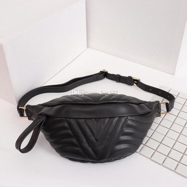 

wave waist bag luxury fanny pack women ceinture bags genuine leather waist bags size 37x14x13 model m53750