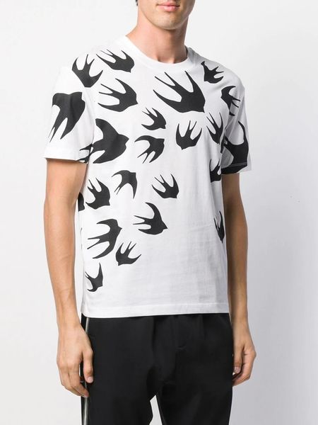 

2019 лето новый мужской короткий рукав t shirt19111609y9, White;black