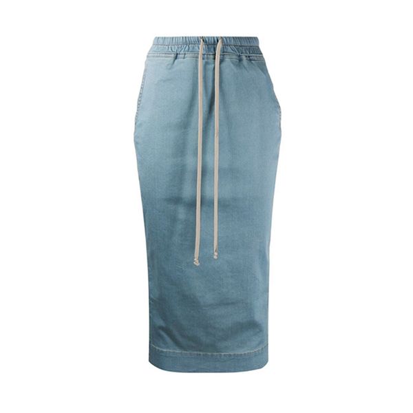 

skirts owen seak women casual denim skirt summer cotton gothic over length long trumpet mermaid high street hip hop, Black